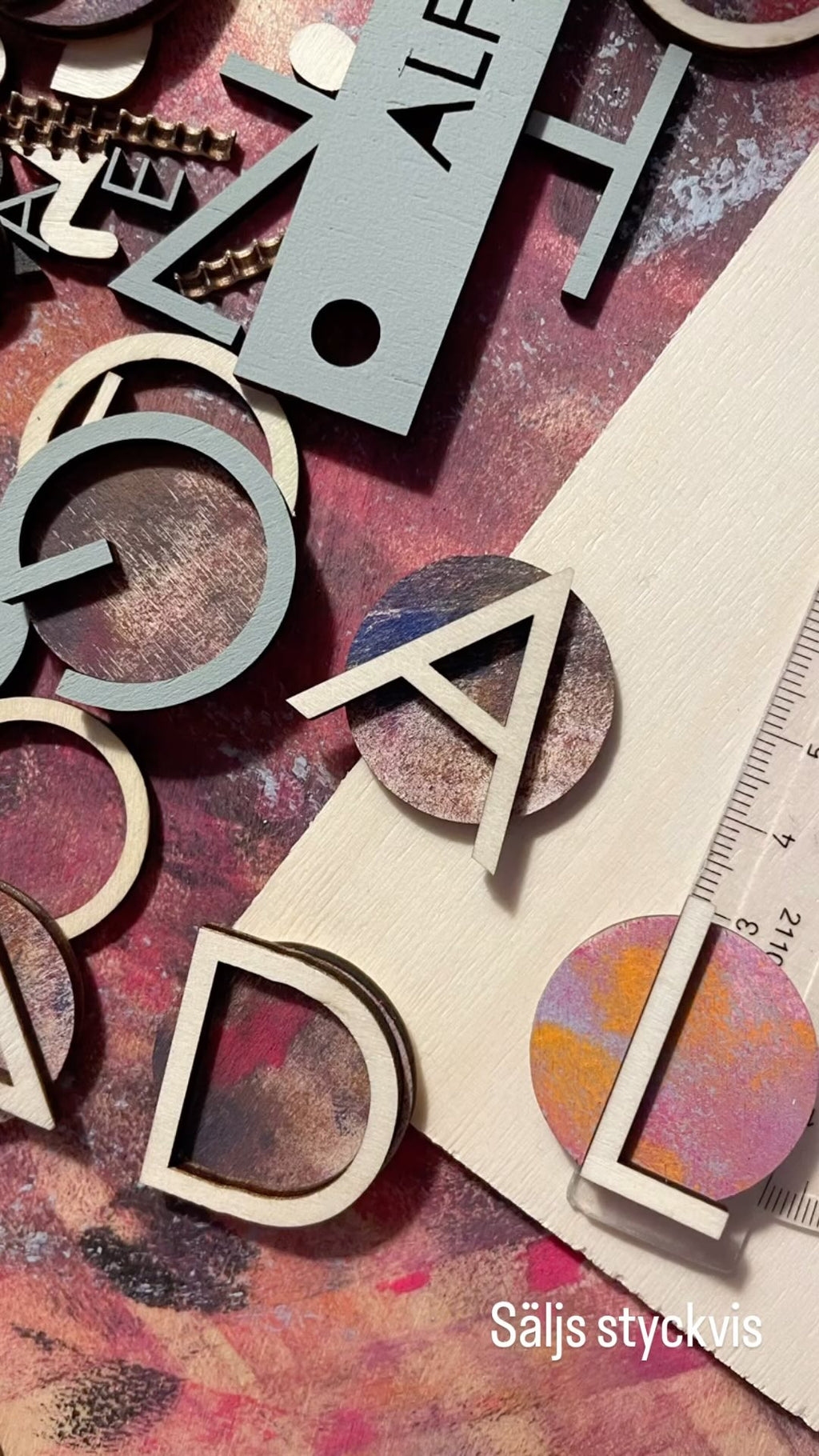 CIRKEL Magnetbokstäver D30mm