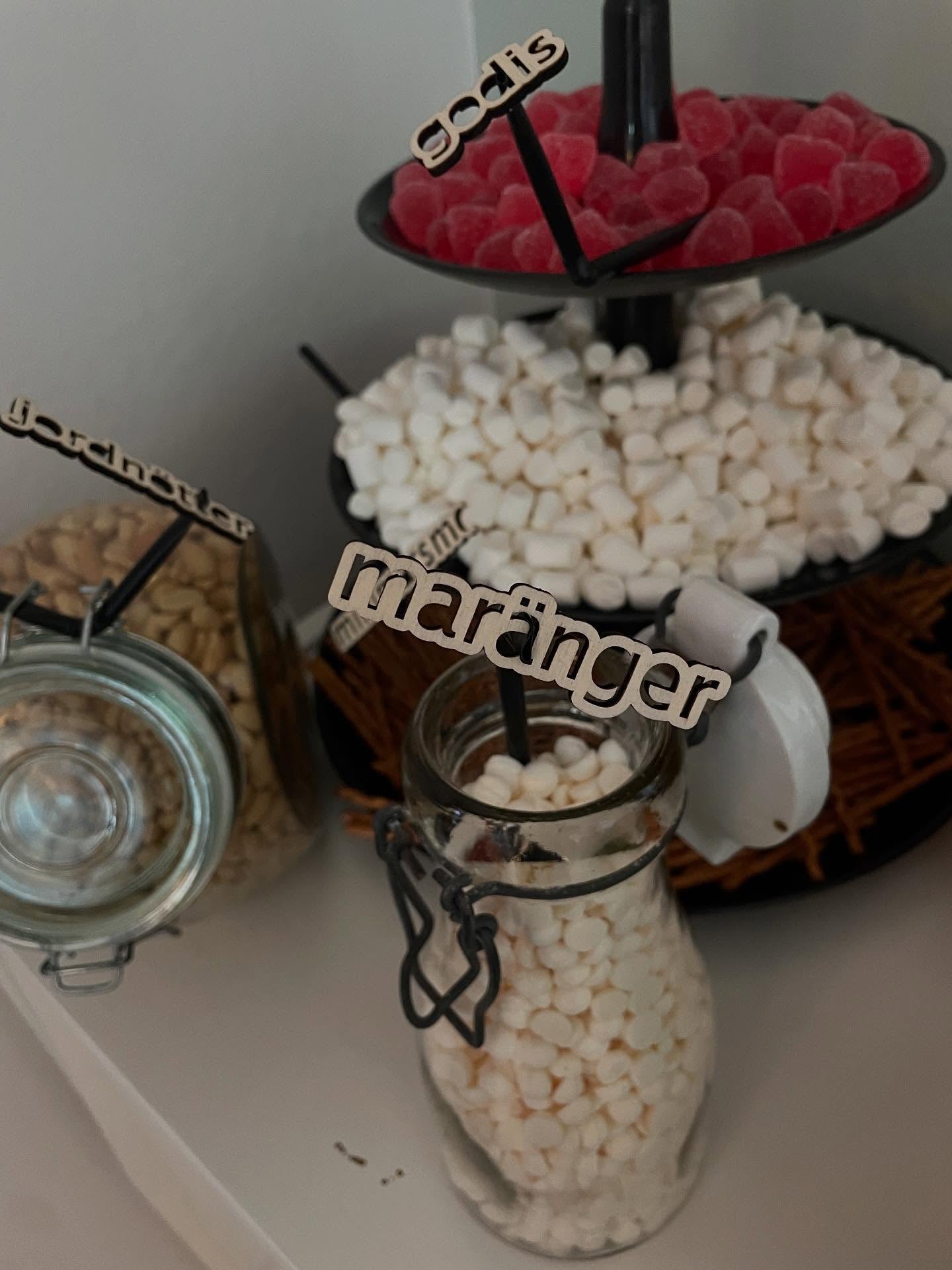 Skyltar till förvaring