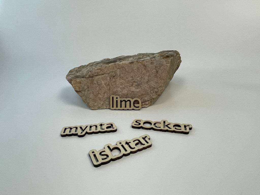 Skyltar till förvaring